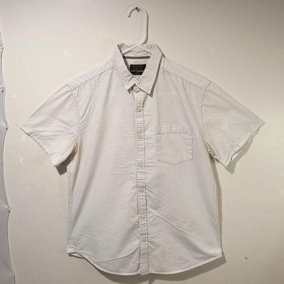 Demin & Flower Men's Medium White Button Down Shirt - Picture 1 of 11